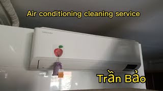 Vệ sinh máy lạnh SAMSUNG vesinhmaylanh airconditioner youtubevideo viralvideo shortvideo [upl. by Ahsilyt]