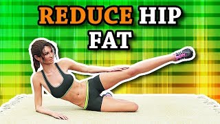 16 Min Reduce Hip Fat Workout At Home [upl. by Ellehc]