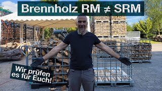 RM oder SRM Brennholz in IBC Boxen Wie groß ist der Unterschied Was ist wirklich in der IBC Box [upl. by Ecinert]