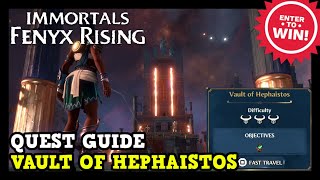 Immortals Fenyx Rising Vault of Hephaistos Guide  Dark Arts Quest Guide Hephaistoss Essence [upl. by Hime782]