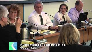 Hudson School Board May 8 2012 [upl. by Norvun]