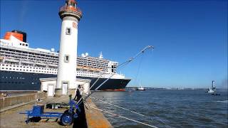 SAINT NAZAIRE DEPART DE THE BRIDGE POUR LE QUEEN MARY 2 ET LES ULTIMES [upl. by Laurance786]