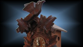 Traditional 8 day Bird and Leaf 12 cuckoo clock by Sternreiter [upl. by Adina]