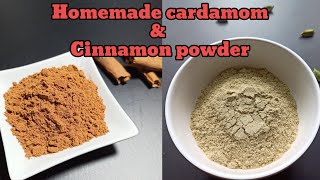 Homemade cardamom amp cinnamon powder [upl. by Ahsimot]