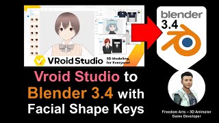 How to Import Vroid Studio 3D Avatars into Blender 34 A StepbyStep Tutorial [upl. by Notsnorb]