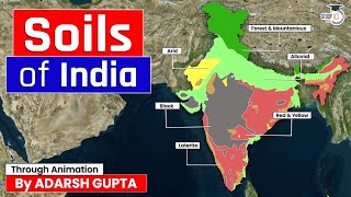 Soils of India Explained through 3D Animation  Indian Geography  UPSC GS1 [upl. by Rory837]