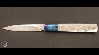 Couteau « Sfilato slipjoint » par Carlo Cavedon  CavedonArt [upl. by Larcher]