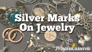 Silver Markings on Jewelry Sterling Silver Markings  What They Mean [upl. by Nylle]