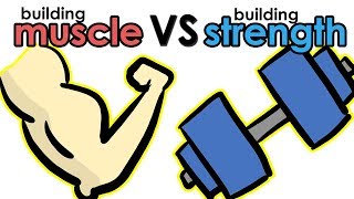 Building Muscle Vs Building Strength  Whats the Difference [upl. by Carmelita]