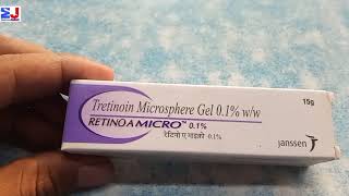 Retino A Micro 01Gel  Tretinoin 01Microsphere Gel  Retino A Micro 01Gel uses Review Hindi [upl. by Gnoht]