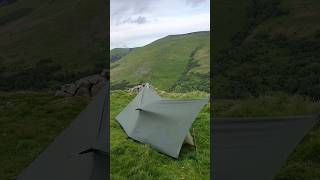 tarp and bivvi camp cheviot hills Northumberland [upl. by Nehttam]