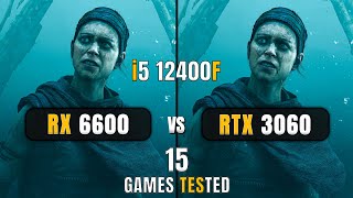 RX 6600 vs RTX 3060  i5 12400F  Test In 15 Games  1080p  DLSSFSR [upl. by Virgina135]