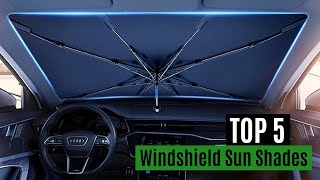 Best 5 Windshield Sun Shades In 2023 Buying Guide [upl. by Yenittirb]