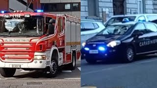 BUON ANNO Compilation mezzi di soccorso in sirena a Trento  vvf polizia carabinieri [upl. by Daza]