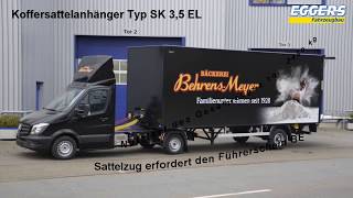 BE Sattelzug mit BE Führerschein fahrbar  Eggers Fahrzeugbau GmbH 2017 C [upl. by Accalia219]