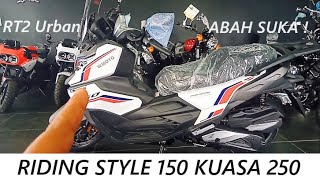 WMOTO RT2 CYCLONE DOHC 250 scooter Review  Feel Macam 150 Ride Style  Akak Mesti Best  Abah² Suka [upl. by Ellehcer]