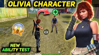 Olivia Character Ability After Update  Free Fire Olivia Character Ability Change Test amp Gameplay [upl. by Aillemac30]