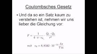 Coulombsches Gesetz [upl. by Satterlee]