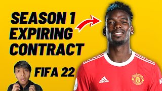 FIFA 22 Contract Expiring 1st Season Free Signing  Career Mode Tips Midfielder [upl. by Anelrahc729]