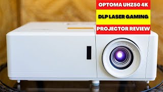 OPTOMA UHZ50 4K DLP LASER GAMING PROJECTOR REVIEW 2023 HOW MUCH DOES UHZ50 COST [upl. by Karola318]