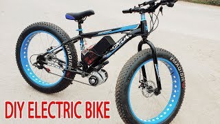 DIY Electric Bike 40kmh Using 350W Reducer Brushless Motor [upl. by Golden]