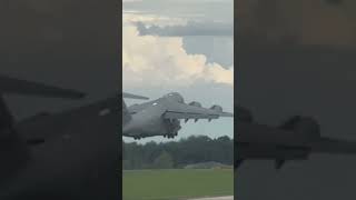 C17 spotted at CLT airport shorts plane [upl. by Irrej]