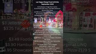 Las Vegas Cheap Food amp Drinks September 2024 [upl. by Assirahs]