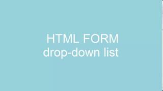 How To Make Drop Down Menu Using HTML And CSS [upl. by Folberth]