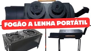 FOGÃO a LENHA PORTÁTIL COMPACTO EFICIENTE e IDEAL Para COZINHAR ao Ar LIVRE [upl. by Zaneski]