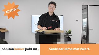 Saniclear Itsie zwart toilet  Sanitairkamernl [upl. by Leffen]