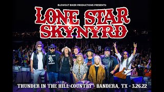 Lone Star Skynyrd  Thunder In The Hill Country Biker Rally  Bandera Texas  032622 [upl. by Emiolhs187]