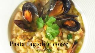 Pasta fagioli e cozze alla napoletana  Pasta beans soup with mussels neapolitan style [upl. by Eanrahs]