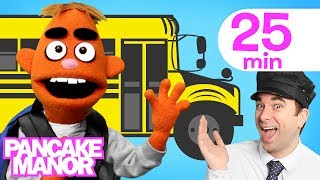 Wheels on the Bus  More Songs for Kids  Pancake Manor [upl. by Rubliw]