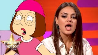 Mila Kunis Constantly Gets Told quotShut Up Megquot  The Graham Norton Show CLASSIC CLIP [upl. by Eiramnna]