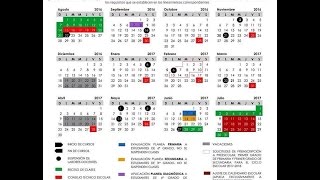 Soy Docente Calendario escolar 2016  2017 [upl. by Oicaroh]