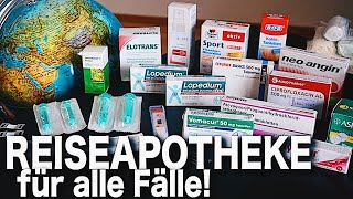 Weltreise Packliste Reiseapotheke für ALLE FÄLLE Apotheker geprüft [upl. by Brufsky]