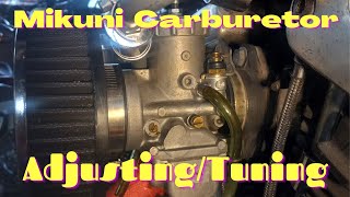 MIKUNI CARBURETOR ADJUSTING AND TUNING [upl. by Aneehs]