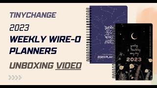 Tinychange 2023 Weekly WireO Planner Unboxing [upl. by Suirtemid951]