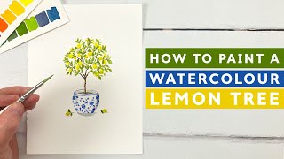 Paint a Watercolour Lemon Tree [upl. by Penoyer]