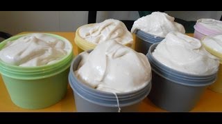 StarrSoaps making Fruity Bubbly Body Scrub [upl. by Egroej103]