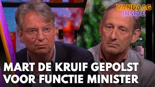 ‘Mart de Kruif gepolst voor functie minister van Defensie’  VANDAAG INSIDE [upl. by Esnohpla144]