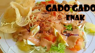 Resep gado gado enak simple  gado gado siram [upl. by Boice]