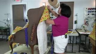 Slipcovering a Wing Chair Kims Upholstery Live Episode 07 [upl. by Mercorr]