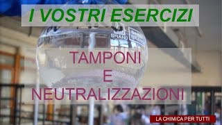 Esercizi di chimica tamponi e neutralizzazioni [upl. by Camilo]