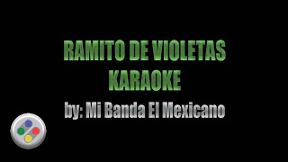 Ramito De Violetas Karaoke [upl. by Anyt]