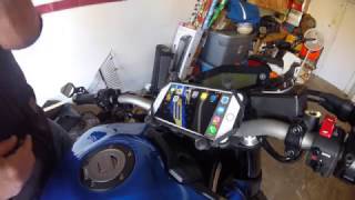 M8 Ball Ram Mount Installation for FZ09 [upl. by Zanlog388]