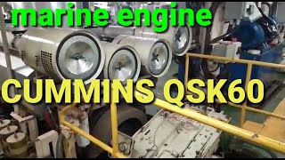 CUMMINS QSK60 DIESEL ENGINE [upl. by Aihtnyc]