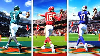 Throwing a 99 Yard Touchdown with EVERY Quarterback [upl. by Keg]