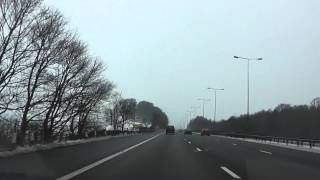 Driving On The M6 Motorway From J8 West Bromwich To J21A Warrington Cheshire England [upl. by Asennav]