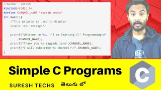 c language in telugu  c language tutorial for beginners in telugu  c language basics in telugu [upl. by Ayekan507]